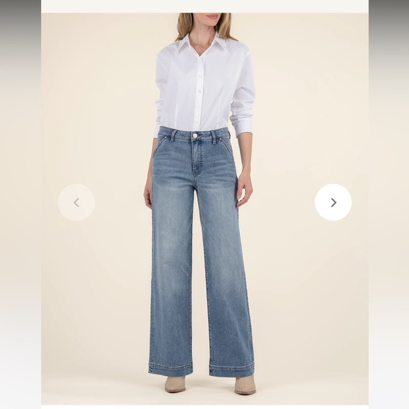 Kut from the Kloth Trouser Light Blue Denim - Picture 1 of 7